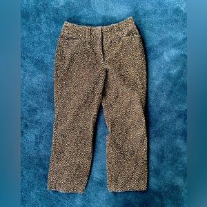 Cropped leopard corduroy pants! From Talbots Petites